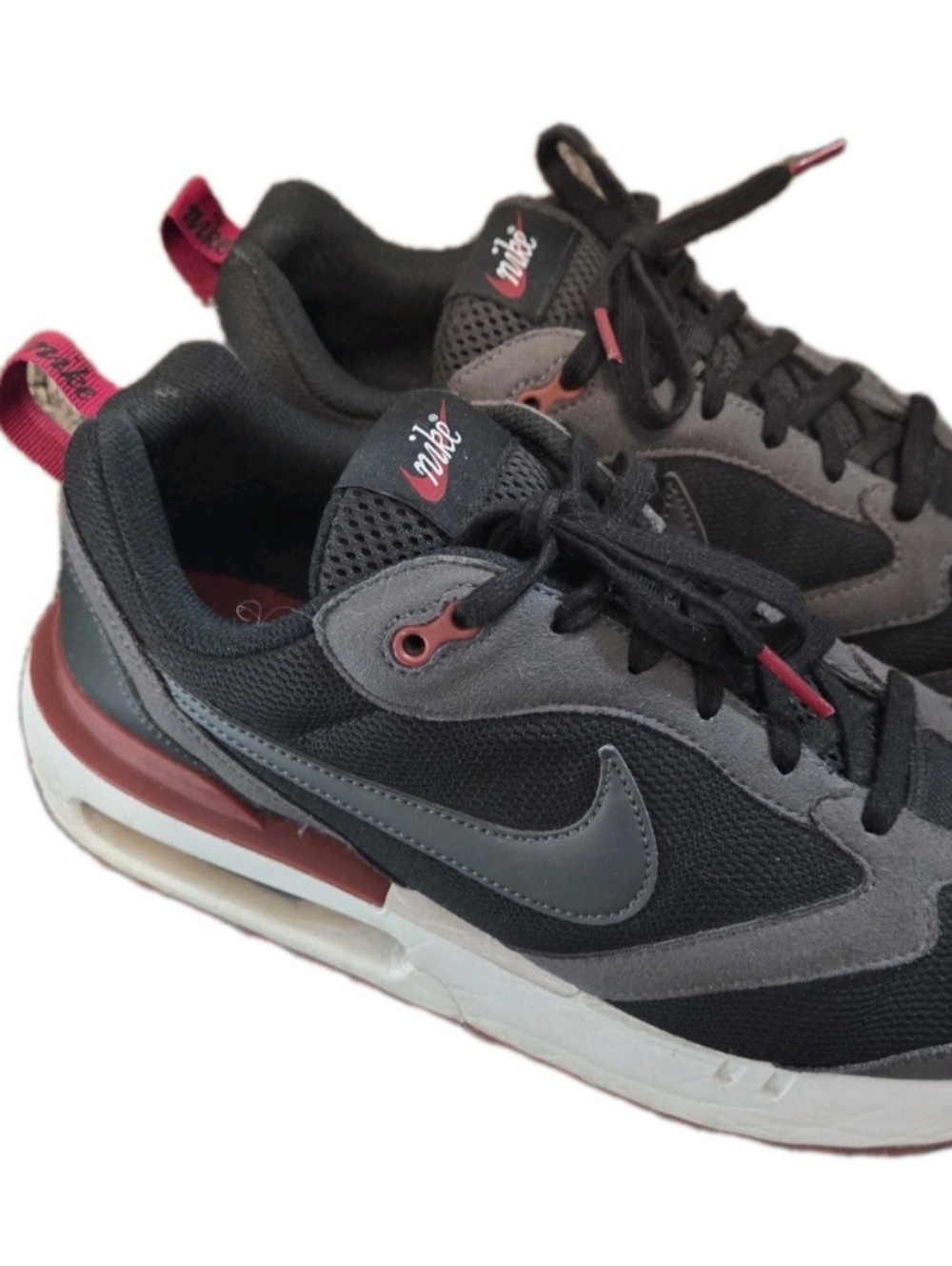 Nike Air Max Dawn Blk/Red Athletic Running Walking Sneakers US Men's Size 9.5 - Picture 3 of 10